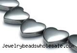 CHE12 15 inches 12mm heart shape hematite beads Wholesale