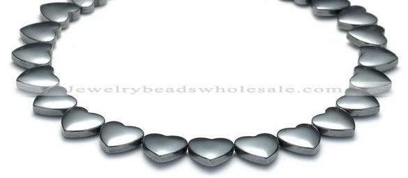 CHE12 15 inches 12mm heart shape hematite beads Wholesale