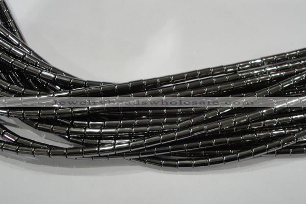 CHE122 15.5 inches 5*8mm tube hematite beads wholesale