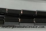 CHE127 15.5 inches 6*12mm faceted tube hematite beads wholesale