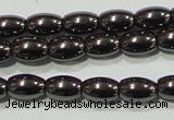 CHE137 15.5 inches 4*6mm rice hematite beads wholesale