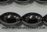 CHE140 15.5 inches 10*15mm rice hematite beads wholesale