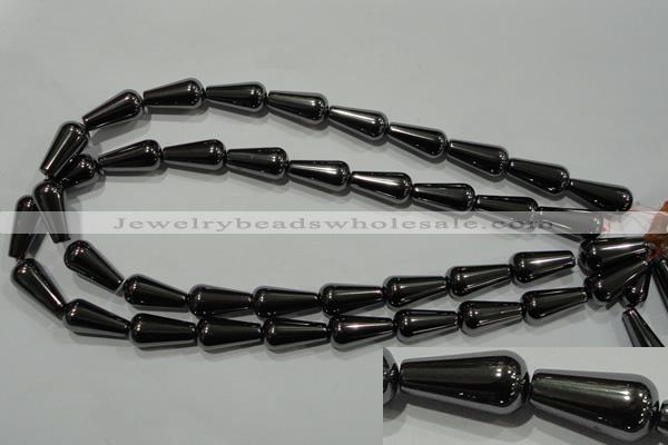 CHE150 15.5 inches 10*20mm teardrop hematite beads wholesale