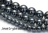 CHE18 16 inches 4mm & 6mm & 8mm round hematite beads Wholesale