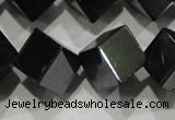 CHE188 15.5 inches 8*8mm cube hematite beads wholesale