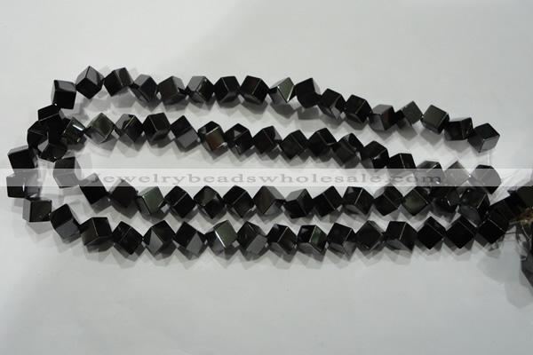 CHE188 15.5 inches 8*8mm cube hematite beads wholesale