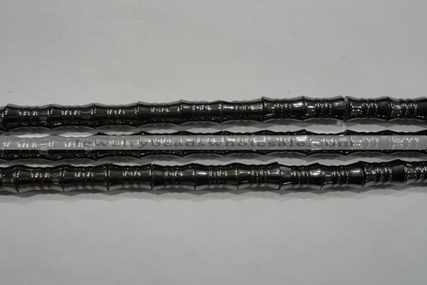 CHE207 15.5 inches 8*12mm bamboo hematite beads wholesale