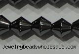 CHE212 15.5 inches 8*8mm bicone hematite beads wholesale