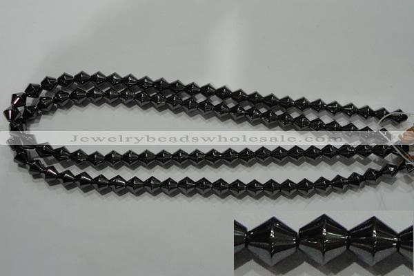 CHE212 15.5 inches 8*8mm bicone hematite beads wholesale