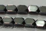 CHE222 15.5 inches 5*8mm faceted cuboid hematite beads wholesale