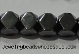 CHE223 15.5 inches 8*8mm faceted cube hematite beads wholesale