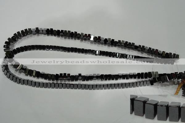 CHE237 15.5 inches 3*7mm triangle hematite beads wholesale