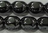 CHE247 15.5 inches 10*12mm lantern hematite beads wholesale