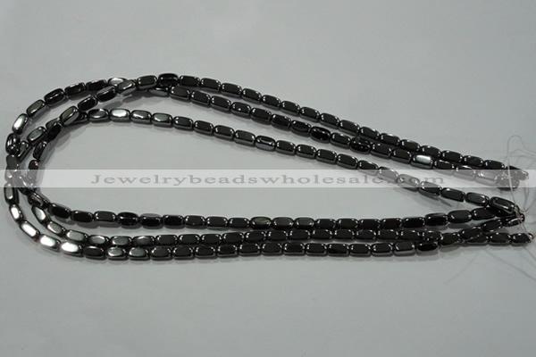 CHE248 15.5 inches 4*8mm cuboid hematite beads wholesale