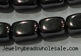 CHE249 15.5 inches 8*12mm cuboid hematite beads wholesale