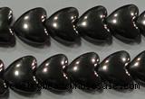 CHE257 15.5 inches 8*8mm heart hematite beads wholesale