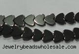 CHE268 15.5 inches 8*8mm heart hematite beads wholesale