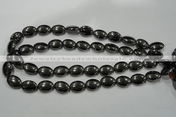 CHE279 15.5 inches 13*18mm oval hematite beads wholesale