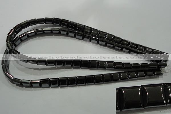 CHE286 15.5 inches 10*10mm square double drilled hematite beads wholesale