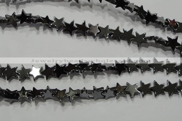 CHE295 15.5 inches 10mm star hematite beads wholesale