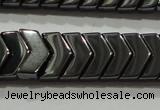 CHE297 15.5 inches 6*9mm hematite beads wholesale