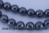 CHE33 16 inches 6mm faceted round hematite beads Wholesale