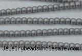 CHE418 15.5 inches 2mm round matte plated hematite beads wholesale