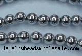 CHE426 15.5 inches 10mm round plated hematite beads wholesale