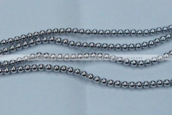 CHE427 15.5 inches 12mm round plated hematite beads wholesale