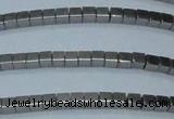 CHE450 15.5 inches 2*2mm cube plated hematite beads wholesale