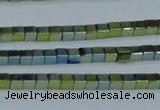 CHE452 15.5 inches 2*2mm cube plated hematite beads wholesale