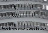 CHE565 15.5 inches 1*2*2mm square plated hematite beads wholesale