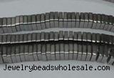 CHE579 15.5 inches 1*4*4mm square plated hematite beads wholesale