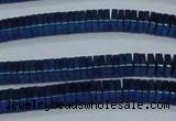 CHE584 15.5 inches 1*4*4mm square plated hematite beads wholesale