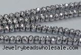 CHE732 15.5 inches 2*4mm faceted rondelle plated hematite beads