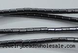 CHE755 15.5 inches 2*2.5mm tube hematite beads wholesale