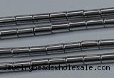 CHE760 15.5 inches 2*4mm tube plated hematite beads wholesale