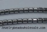 CHE774 15.5 inches 2*2mm drum plated hematite beads wholesale