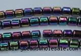 CHE790 15.5 inches 4*4.5mm drum plated hematite beads wholesale