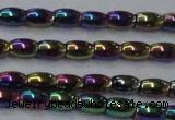 CHE796 15.5 inches 3*5mm rice plated hematite beads wholesale