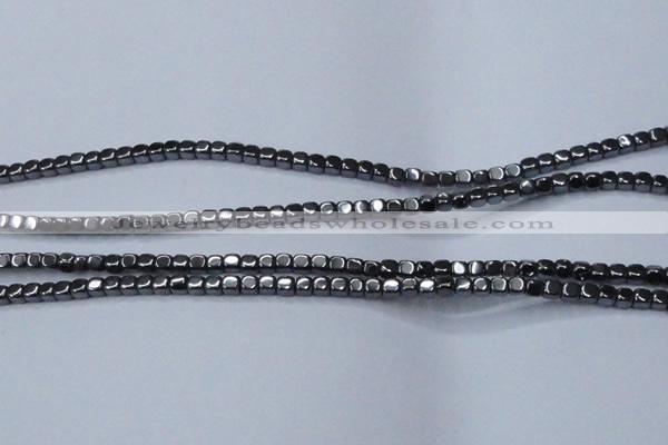 CHE817 15.5 inches 2*2mm dice hematite beads wholesale