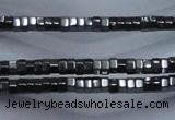 CHE820 15.5 inches 2*2mm hexagon hematite beads wholesale