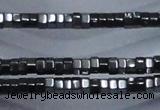 CHE822 15.5 inches 4*4mm hexagon hematite beads wholesale