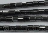 CHE885 15.5 inches 2*2mm faceted tube hematite beads wholesale