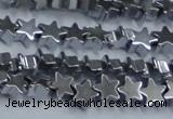 CHE936 15.5 inches 4mm star plated hematite beads wholesale