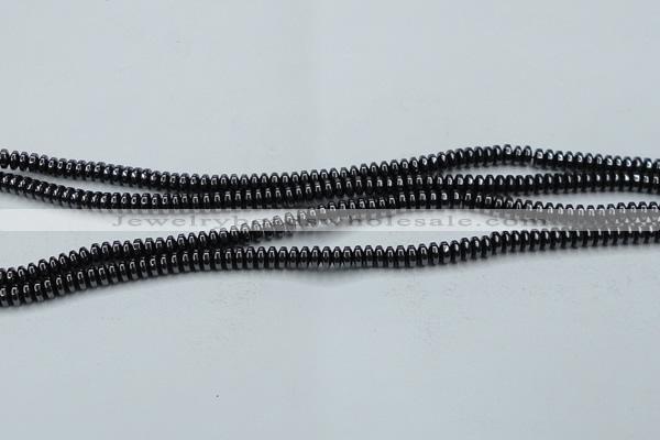 CHE961 15.5 inches 1.5*3mm rondelle hematite beads wholesale