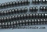 CHE962 15.5 inches 1.5*3mm rondelle plated hematite beads wholesale