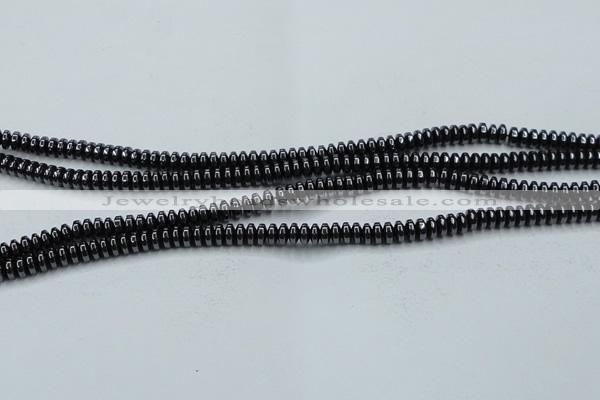 CHE966 15.5 inches 2*4mm rondelle hematite beads wholesale