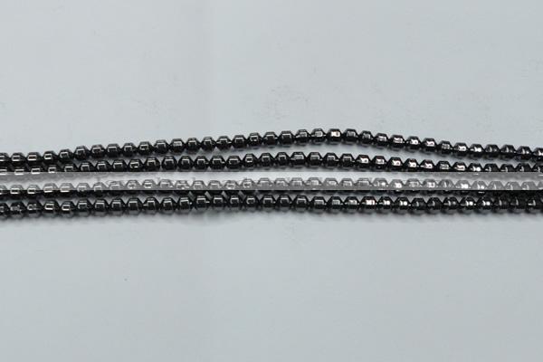 CHE971 15.5 inches 4*4mm hematite beads wholesale