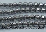 CHE972 15.5 inches 4*4mm plated hematite beads wholesale